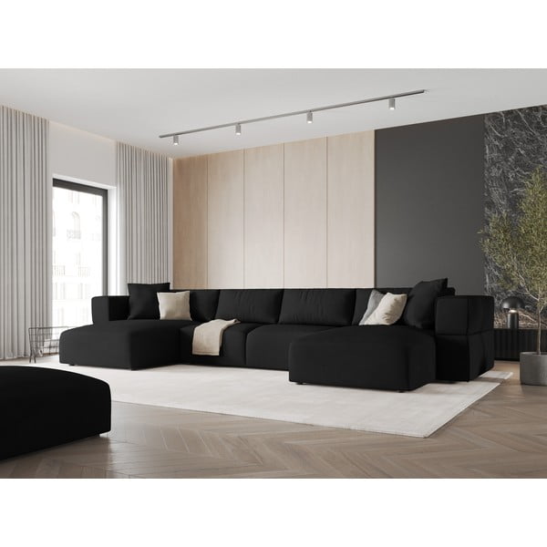 Czarny narożnik (w kształcie litery U) Esther – Milo Casa-image-1