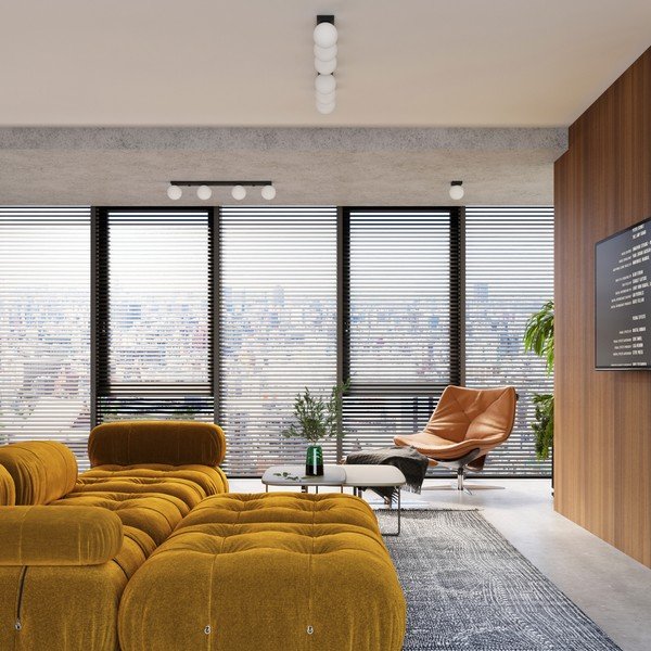 Czarna lampa sufitowa ze szklanym kloszem ø 12 cm Umerta – Sollux-image-4