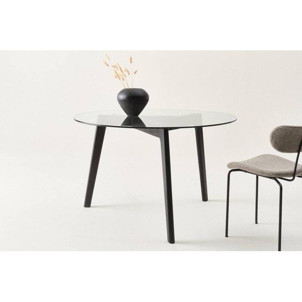 Okrągły stół z litego drewna dębowego ø 120 cm Malevik – Jotex-image-2