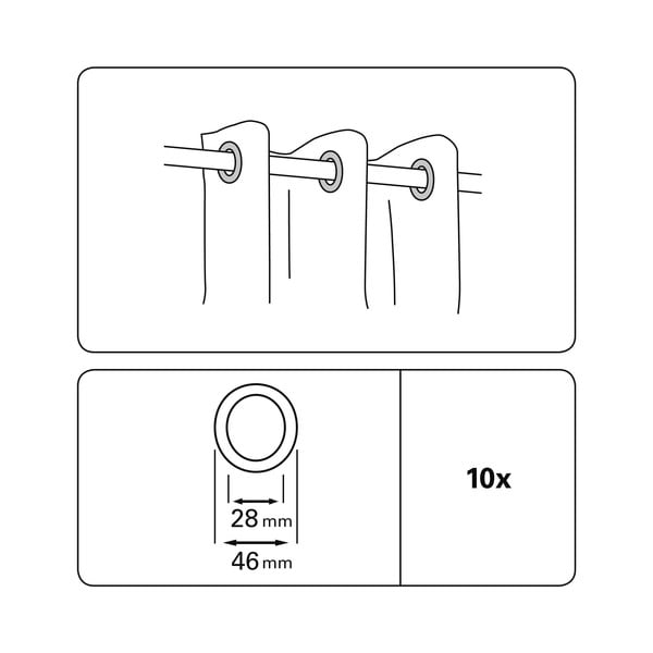 Kółka do zasłon zestaw 10 szt. – Gardinia-image-2