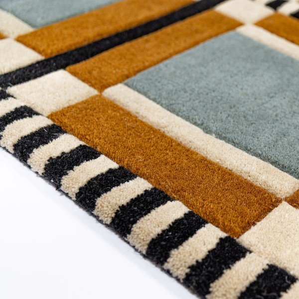 Wełniany dywan tkany ręcznie 140x200 cm Quadro Wool – Flair Rugs-image-4