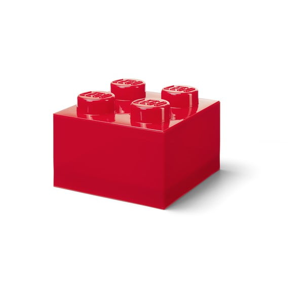 Czerwony plastikowy pojemnik dziecięcy 25x25x18 cm – LEGO®-image-3