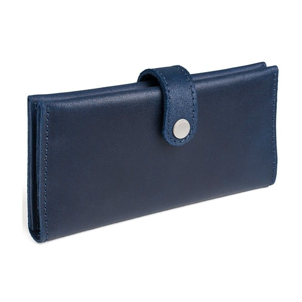 Niebieski portfel skórzany Woox Magna Veneta