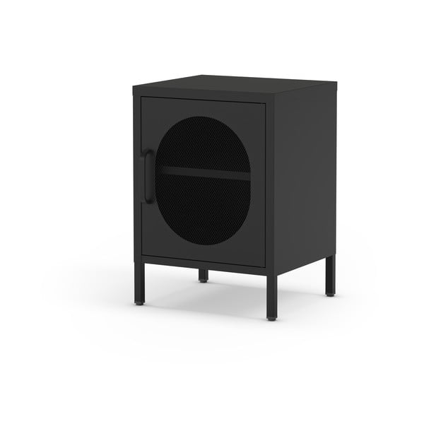 Czarna metalowa szafka nocna Diora – Marckeric-image-4