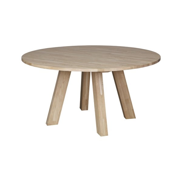 Stół do jadalni z drewna dębowego WOOOD Rhonda, ø 150 cm