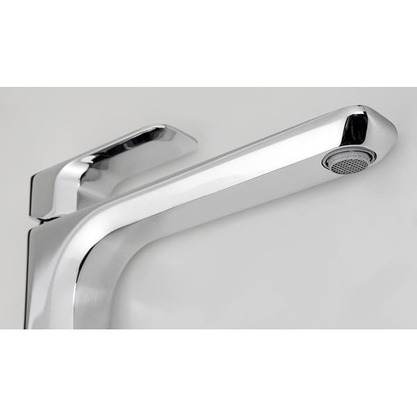 Bateria umywalkowa stojąca w kolorze srebra z połyskiem Spy – Sapho-image-1