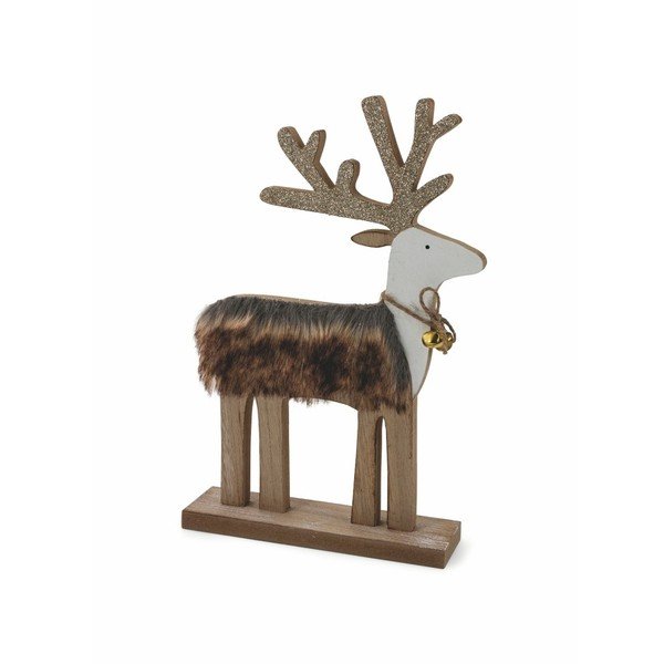 Drewniana świąteczna figurka dekoracyjna Villa d'Este XMAS Renna Decorativa Grande