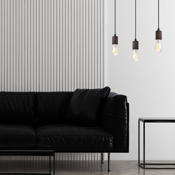 Czarna lampa wisząca Leon – LAMKUR-image-3