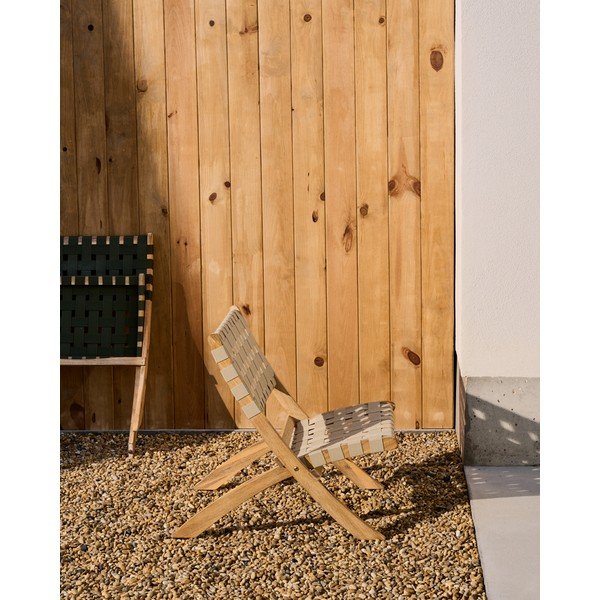 Drewniany fotel ogrodowy w naturalnym kolorze Chabeli – Kave Home-image-1