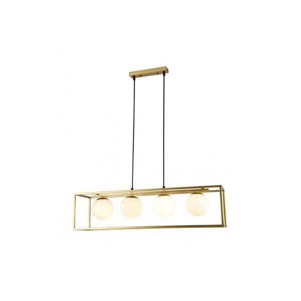 Lampa wisząca w kolorze złota z metalowo-szklanym kloszem Avelin – GTV