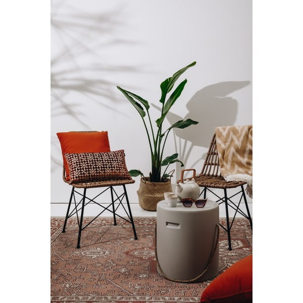 Brązowy pled z domieszką bawełny Euromant Mallorca, 140x180 cm-image-3