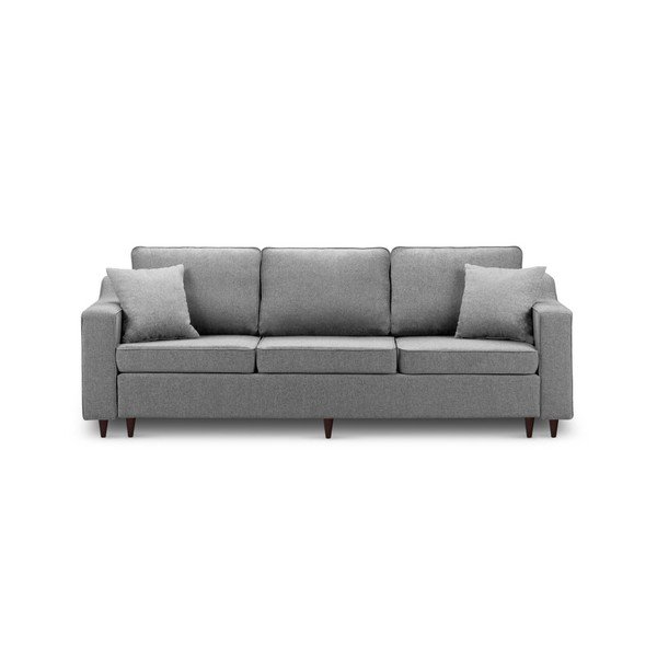 Ciemnoszara 3-osobowa sofa rozkładana ze schowkiem Sofas Narcisse-image-3