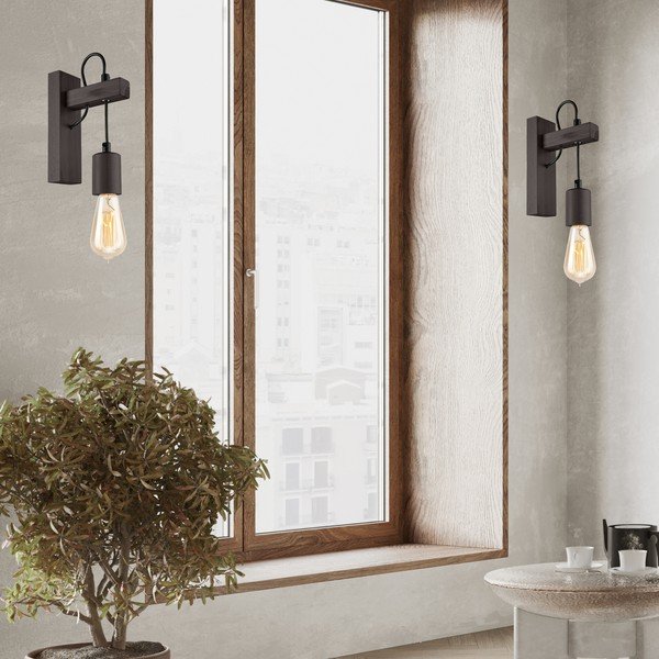 Czarny kinkiet Leon – LAMKUR-image-3