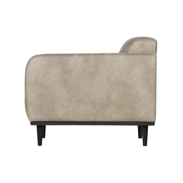 Jasnoszary fotel z imitacji skóry BePureHome Statement-image-3