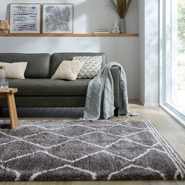 Szary dywan 200x290 cm Riad Berber – Flair Rugs-image-1