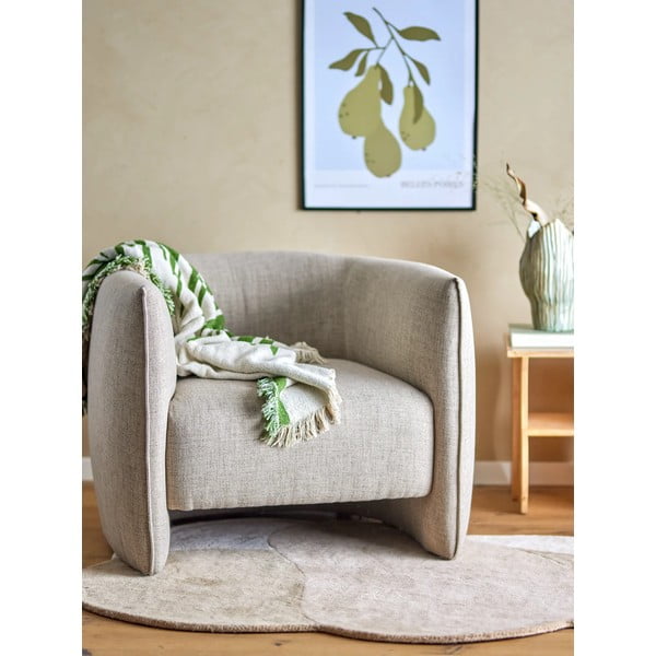 Brązowy wełniany dywan 110x140 cm Denton – Bloomingville-image-1