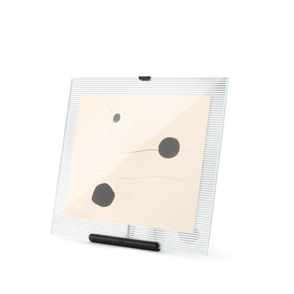 Czarna szklana ramka stojąca 26x30,5 cm Flute – Umbra-image-2