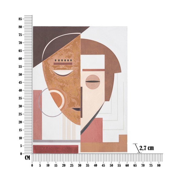 Ręcznie malowany obraz Mauro Ferretti Ethic Face, 60x80 cm-image-3