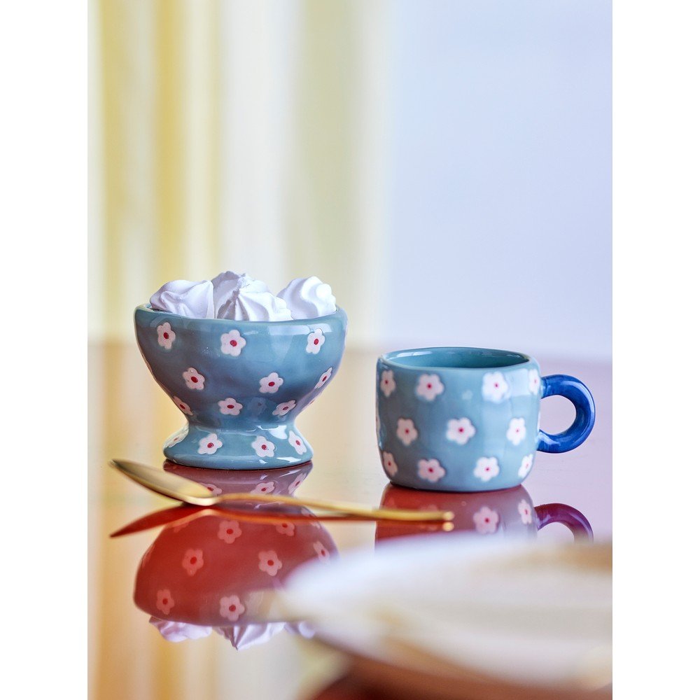 Niebieska ceramiczna miska dla dzieci ø 9 cm Nini – Bloomingville (zdjęcie 3)