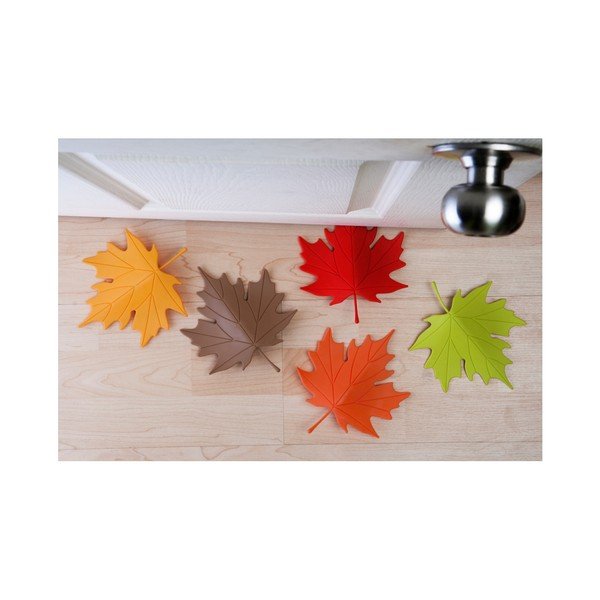 Żółty klin do drzwi w kształcie liścia Qualy&CO Autumn-image-1