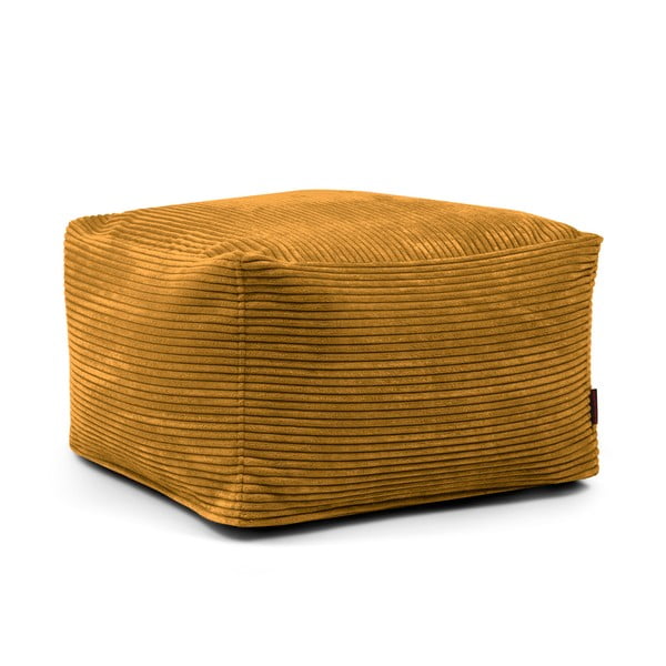 Musztardowy sztruksowy worek do siedzenia Softbox MooG – SLOWDOWN