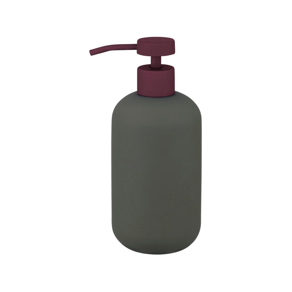 Ciemnozielony dozownik do mydła ceramiczny 120 ml Lotus Play – Mette Ditmer Denmark