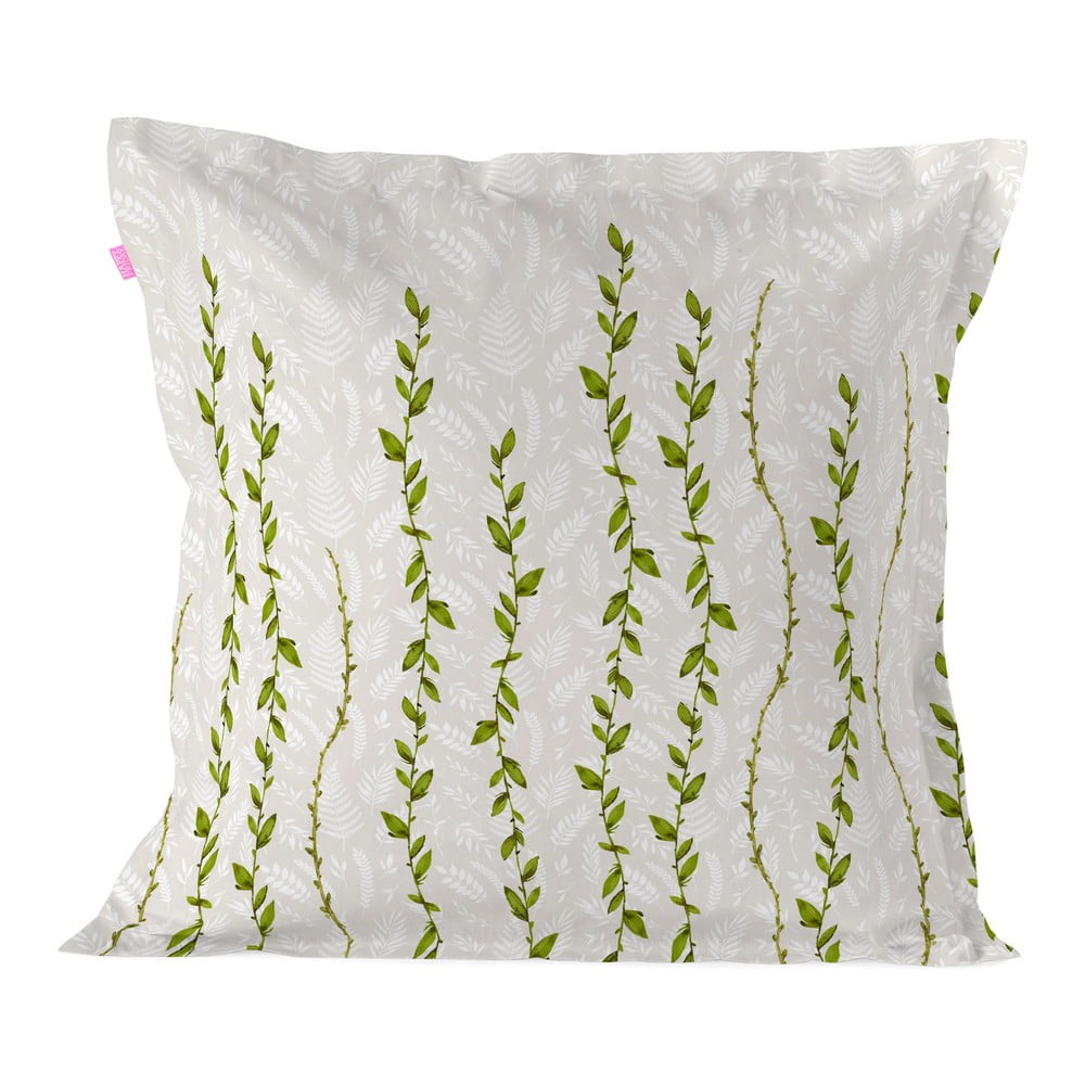 Bawełniana dekoracyjna poszewka na poduszkę Happy Friday Basic Fern, 60x60 cm