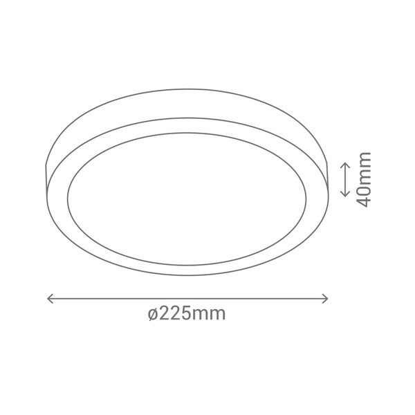 Szara okrągła lampa sufitowa SULION, ø 22,5 cm-image-3