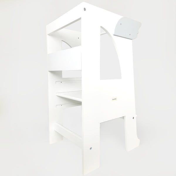 Biały przedni ogranicznik do pomocnika kuchennego Montessori – Rocket Baby-image-1