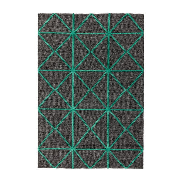 Czarno-zielony dywan Asiatic Carpets Prism, 120x170 cm