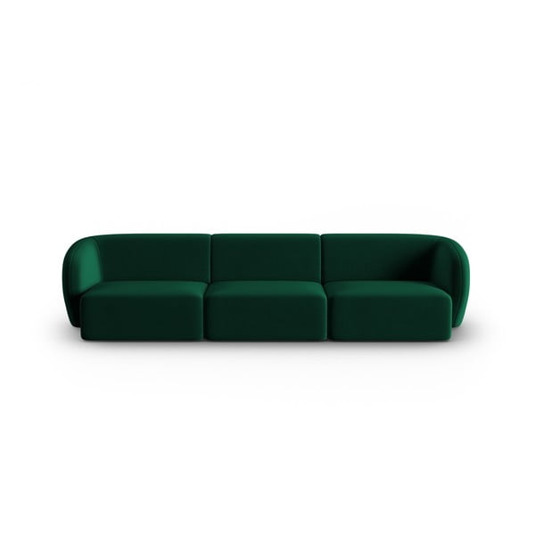 Zielona aksamitna sofa 266 cm Paolo – Milo Casa