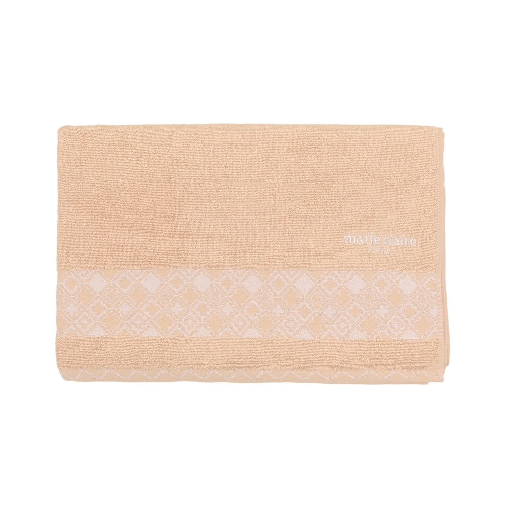 Pomarańczowy ręcznik bawełniany Marie Claire, 90x150 cm