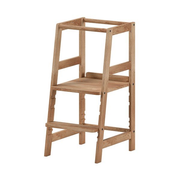 Pomocnik kuchenny dla dzieci z litego drewna dębowego w naturalnym kolorze Forrest – Vipack