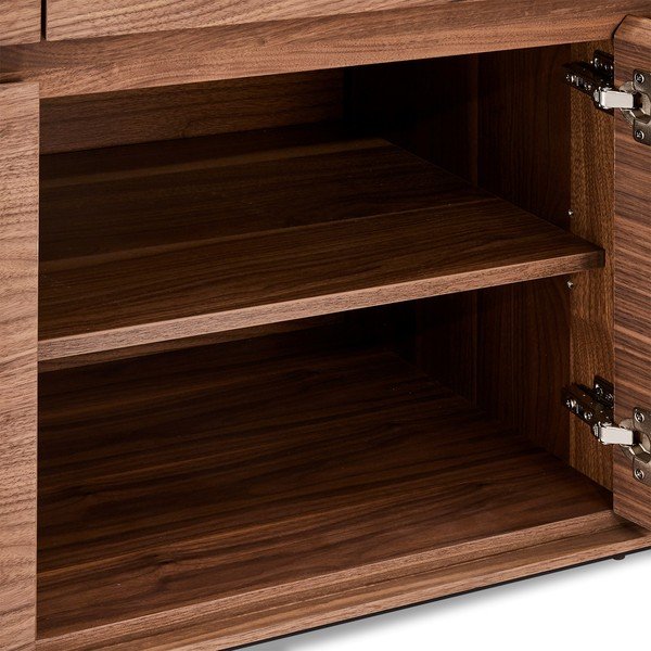 Duża brązowa komoda w dekorze drewna orzecha Furnhouse Tokyo-image-1