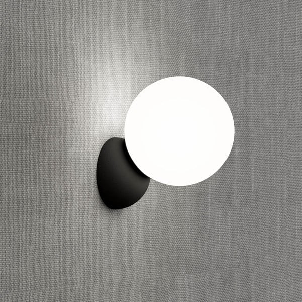 Czarny kinkiet SULION Volga, ø 12 cm-image-2