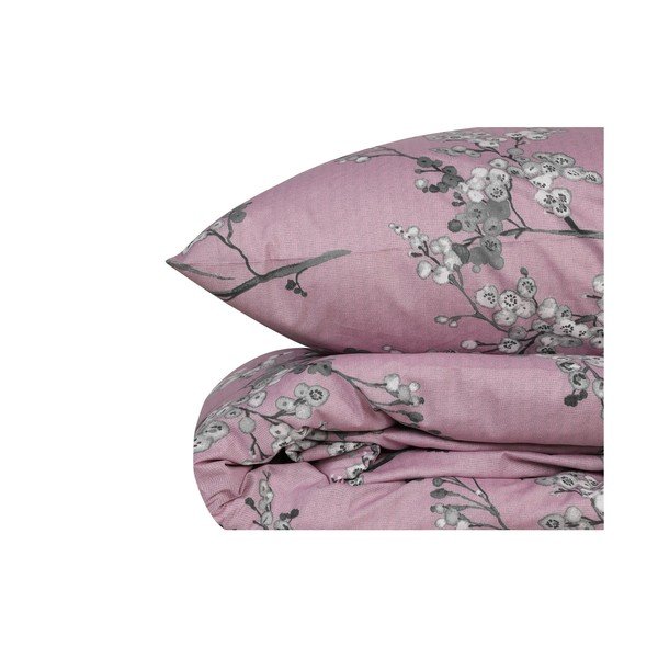 Różowa pościel dwuosobowa z bawełny renforcé 240x220 cm Chicory – Mijolnir-image-3