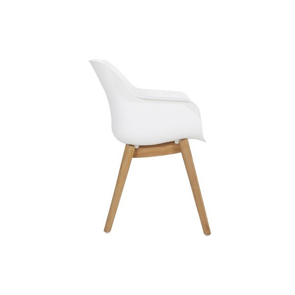 Białe plastikowe krzesła ogrodowe zestaw 2 szt. Sophie Teak – Hartman-image-3