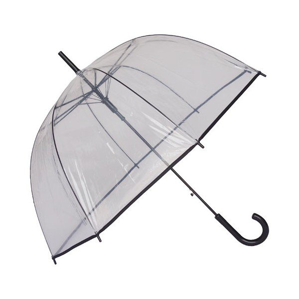 Przezroczysty parasol odporny na wiatr Ambiance Susino Matic, ⌀ 100 cm
