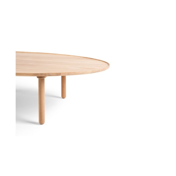 Naturalny stolik z drewna dębowego 65x120 cm Mu – Gazzda-image-4