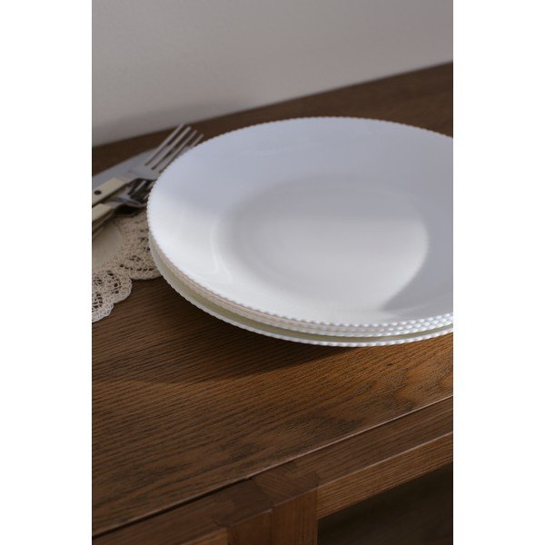 Białe szklane talerze zestaw 4 szt. ø 25 cm Alessia – Jotex-image-1