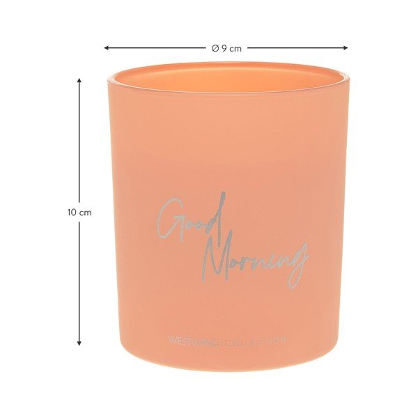 Pomarańczowa świeca zapachowa Westwing Collection Good Morning: Floral Amber, 30 h-image-3