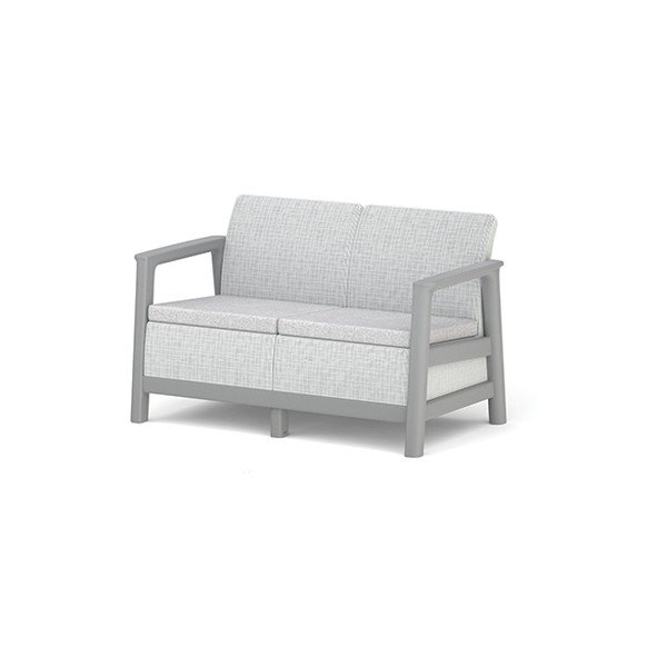 Jasnoszara sofa ogrodowa Scandi Linea – Keter