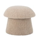 Beżowy puf z materiału bouclé Bocca – Bloomingville