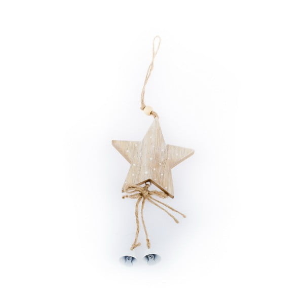 Świąteczna dekoracja wisząca w kształcie gwiazdy Dakls Blanche