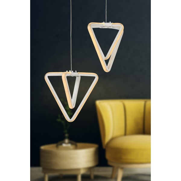 Biała metalowa lampa wisząca LED ø 20 cm Baris – Squid Lighting-image-1