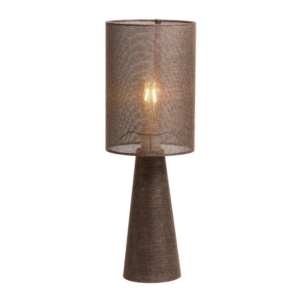 Brązowa lampa stołowa z tekstylnym kloszem (wysokość 58 cm) Micky – Light & Living (zdjęcie 5)