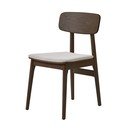 Brązowe tapicerowane krzesło Livo – Unique Furniture