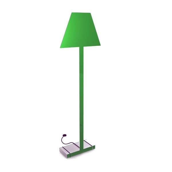 Zielona lampa stojąca Caoscreo 2D Floor