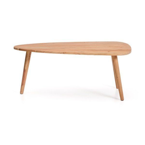 Stolik z litego drewna akacjowego w naturalnym kolorze 60x110,5 cm Duvani – Kave Home