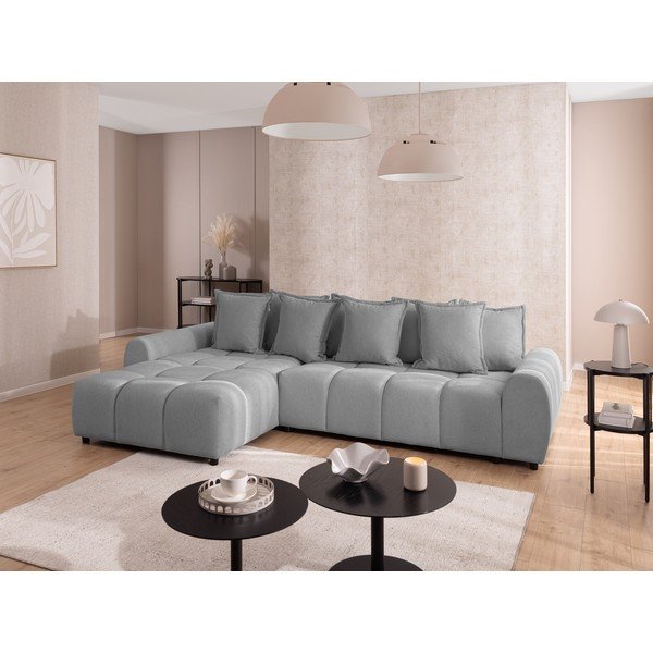 Szary narożnik (lewostronny/z szezlongiem) Albane  – Ropez-image-1